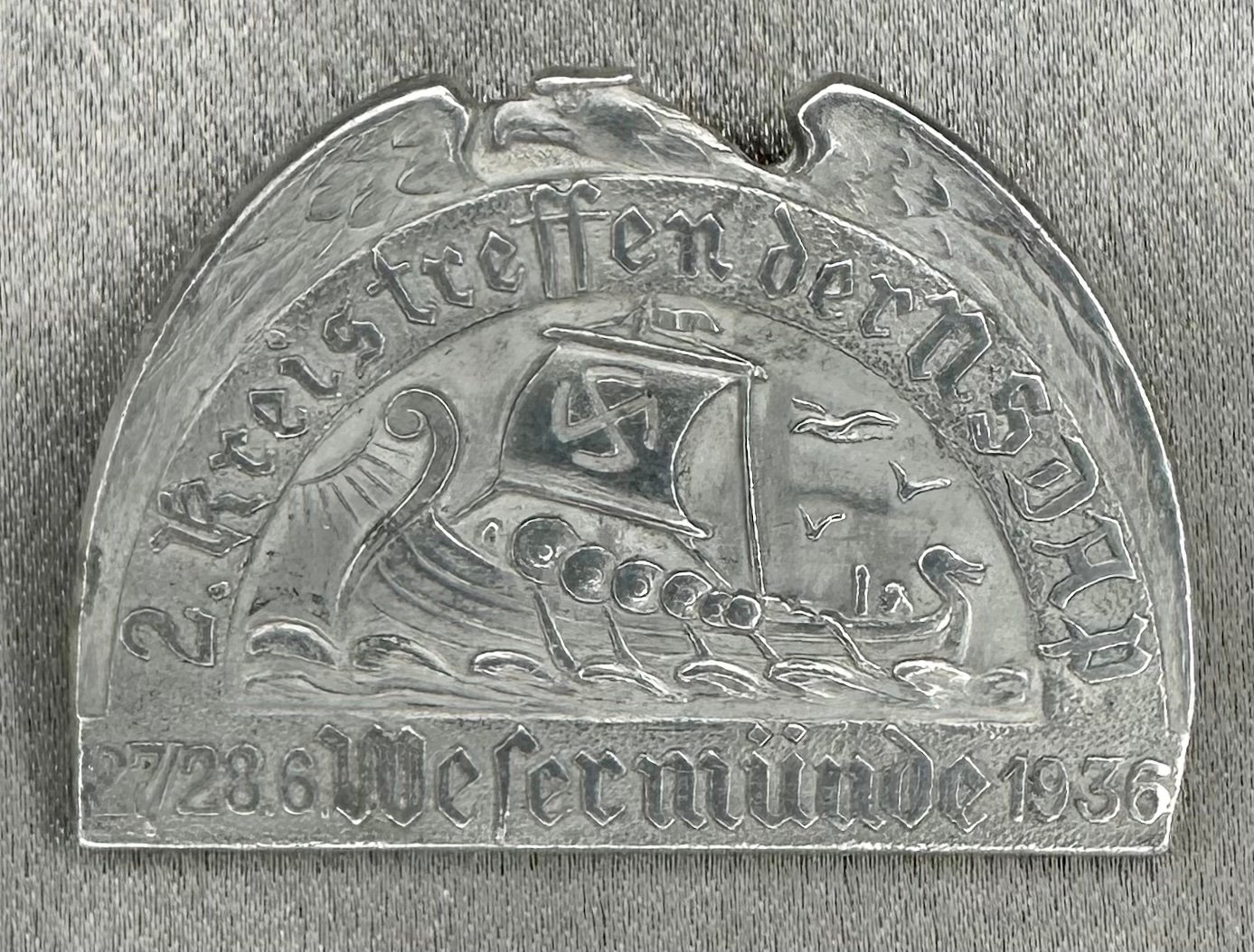2. Kreistreffen der NSDAP 27/28 6. Wessermünde 1936 Tinnie #17338 