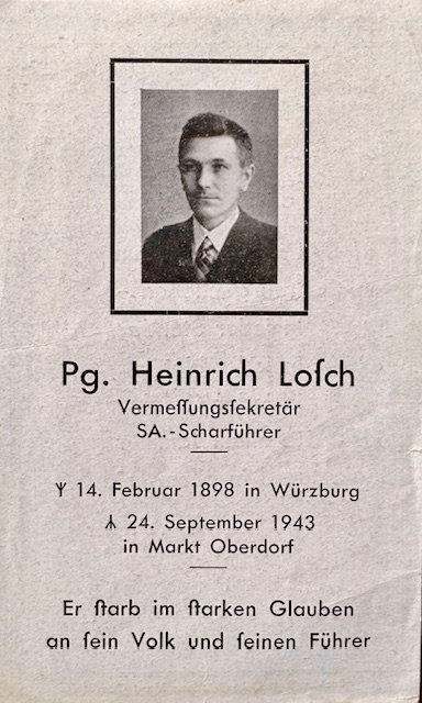 German Death Card #18620 