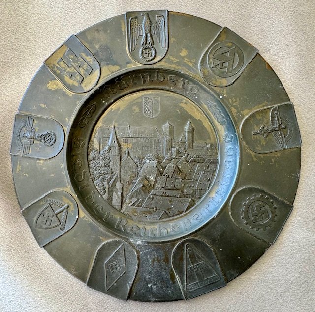 Nuremberg Party Rally Pewter Plate #17864 