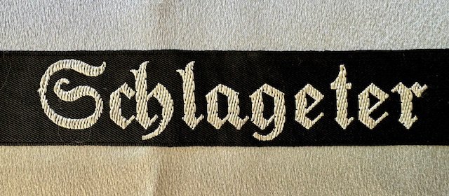 SA Honor Cuff Title \"Schlageter\" #18243 