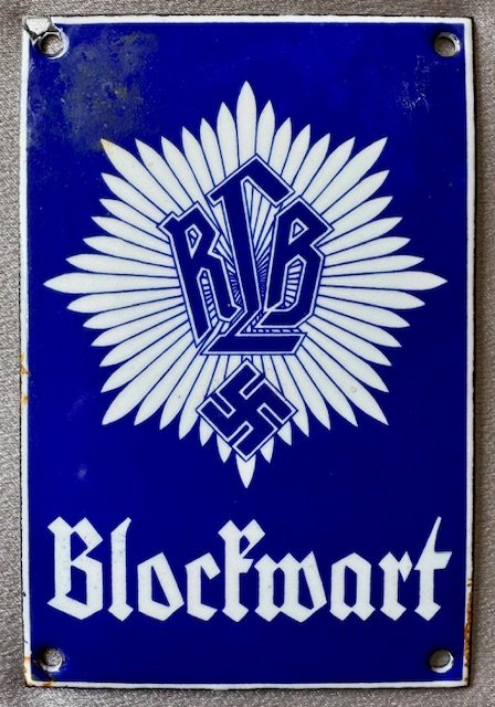 RLB Blockwart Sign #19253 