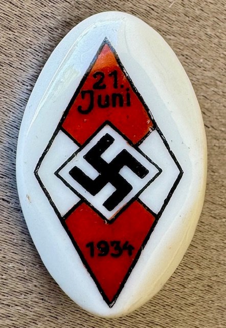 Hitlerjugend Sport Festival 21 Juni 1934 Badge #19885 