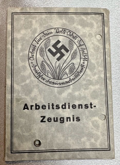 Arbeitsdienst-Zeugnis Deutscher Frauenarbeitsdienst #16349 