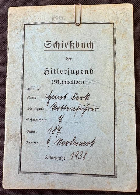 Schiessbuch der HitlerJugend (kleinkaliber) #17678 