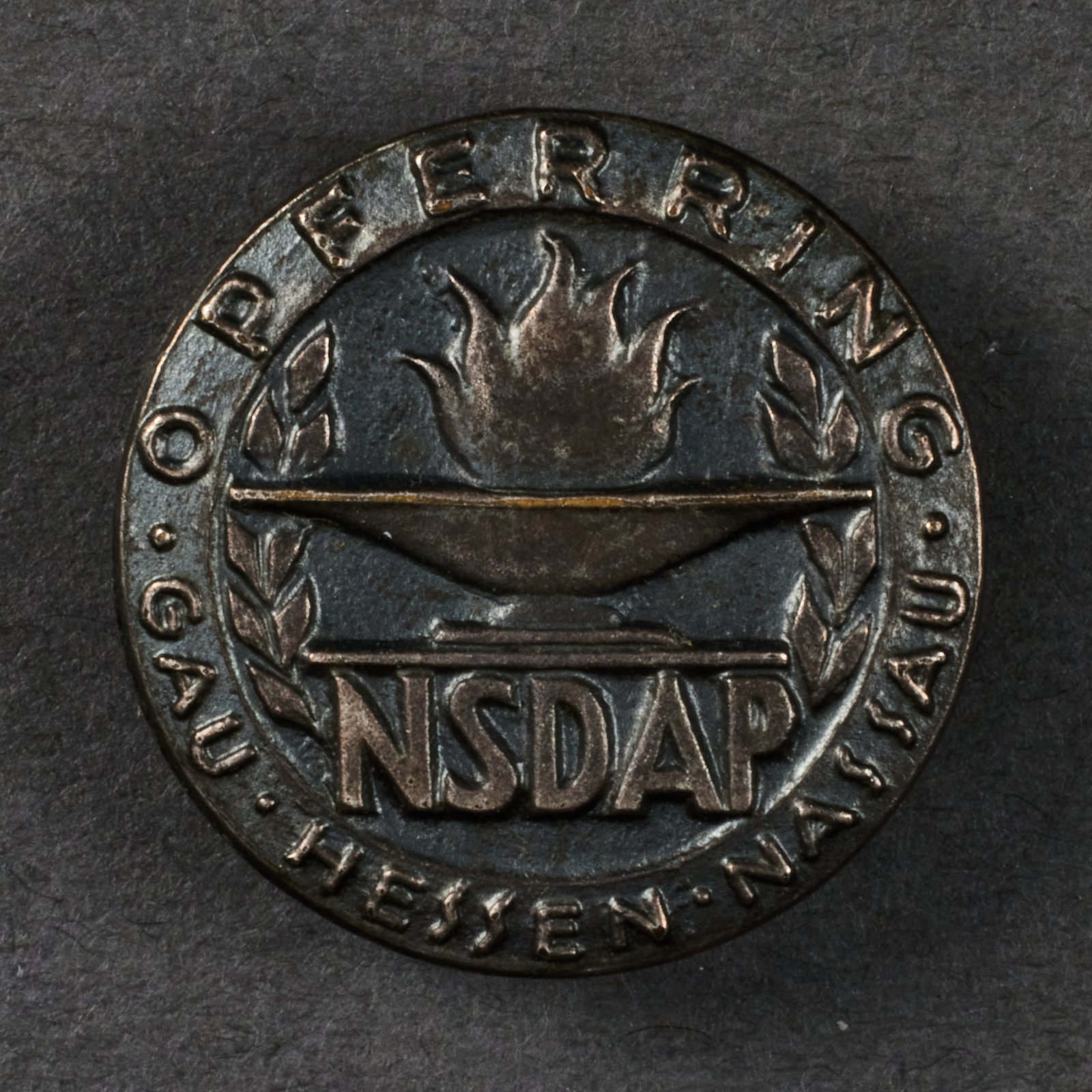 NSDAP Gau Hessen Nassau Opferring Tinnie #20584 