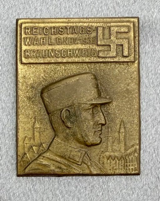 Reichstagswahl 6. Nov. 1932 Braunschweig Tinnie #20104 