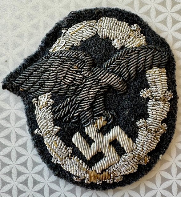 Luftwaffe Officers Observer\'s Bullion Badge #18006 