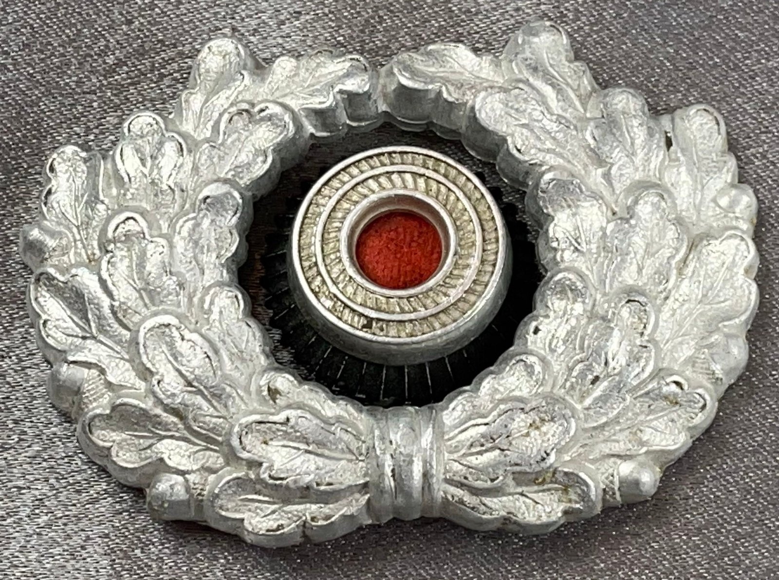 Wehrmacht Heer Officer’s Visor Cap Insignia #15299 