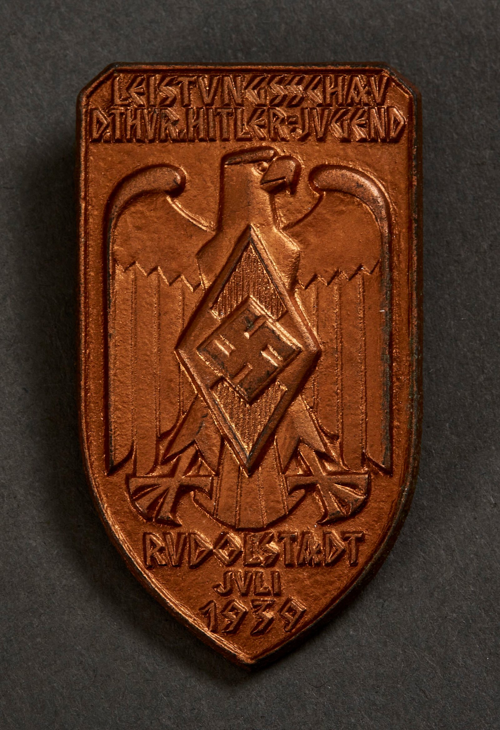 Leistungsshau d. Thür. Hitler Jugend Rudolstadt Juli 1939 Tinnie #15571 