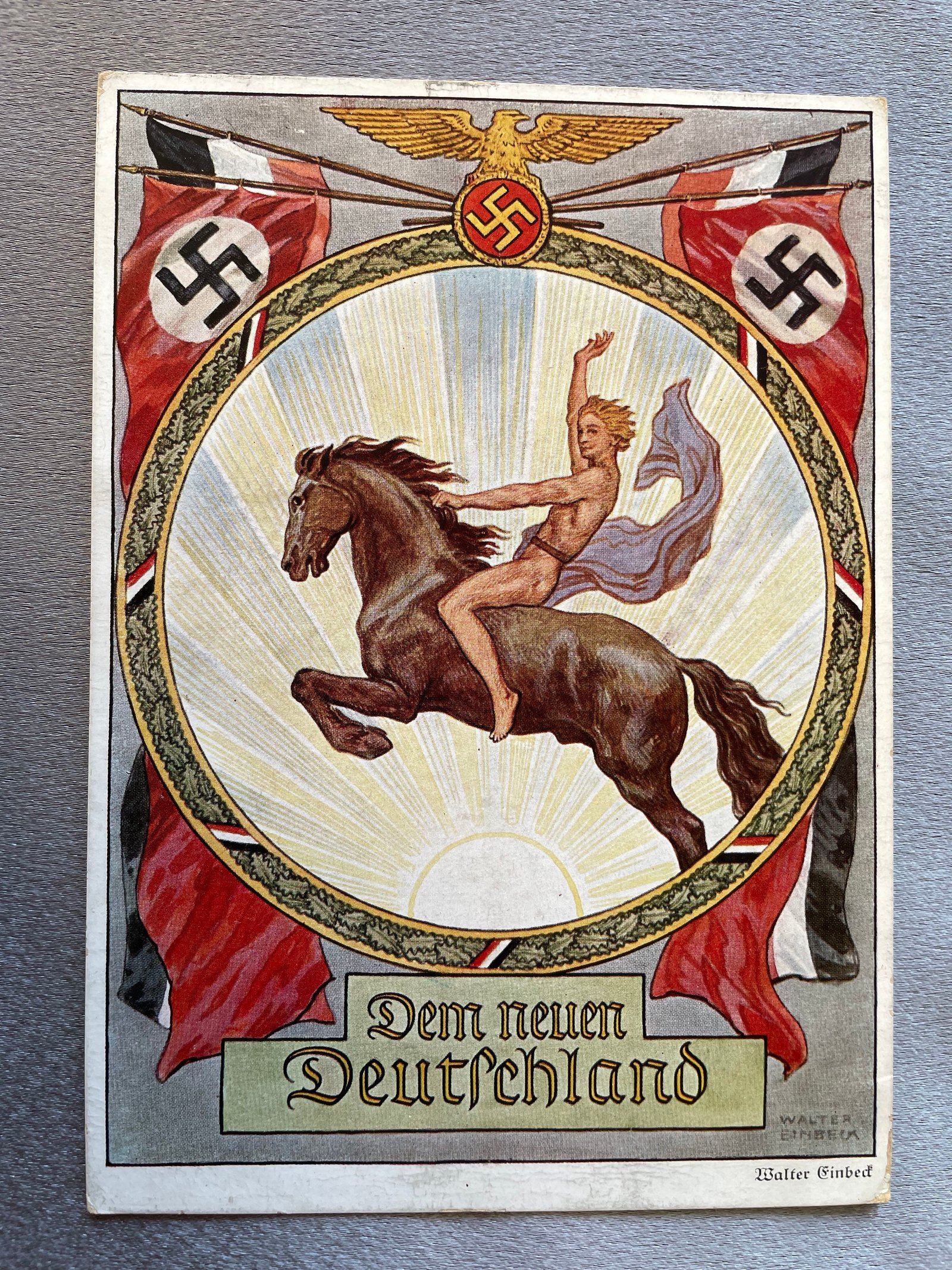 Walter Einbeck, ‘Dem neuen Deutschland’ Postcard #15002 