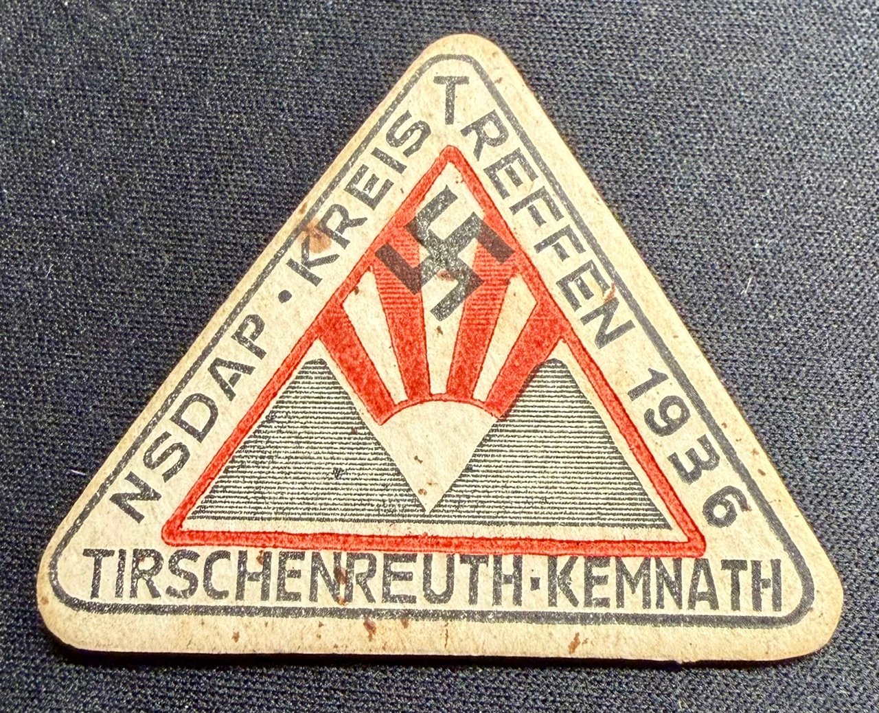 NSDAP Kreistreffen 1936 Tirschenreuth-Kemnath Tinnie #20597 