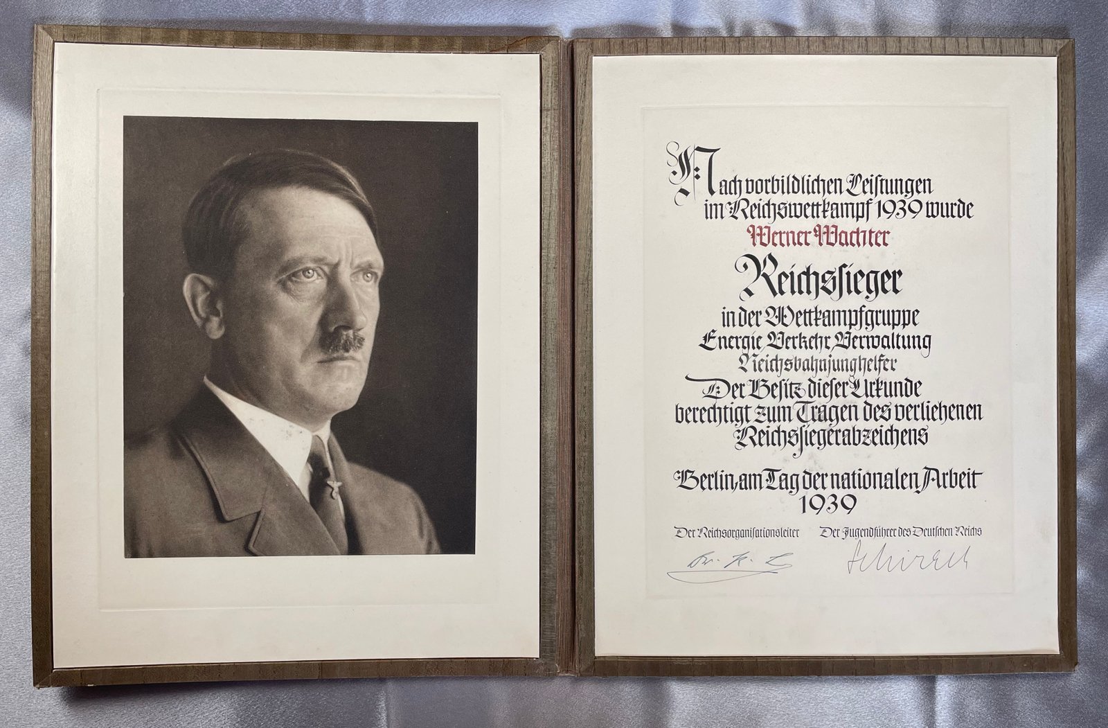 Reichssieger Award Document #15961 