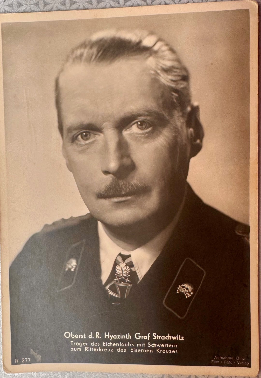 Oberst d.R. Hyazinth Graf Strachwitz Postcard #17534 