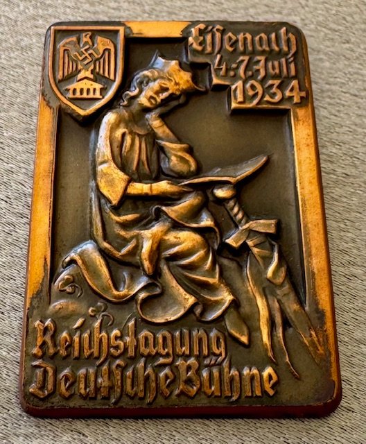 Reichstagung Eisenach  Deutsche Bühne 4.-7. Juli 1934 Tinnie #19870 