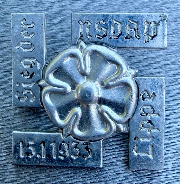 NSDAP Sieg der Lippe 15.11.1933 Tinnie #20344 