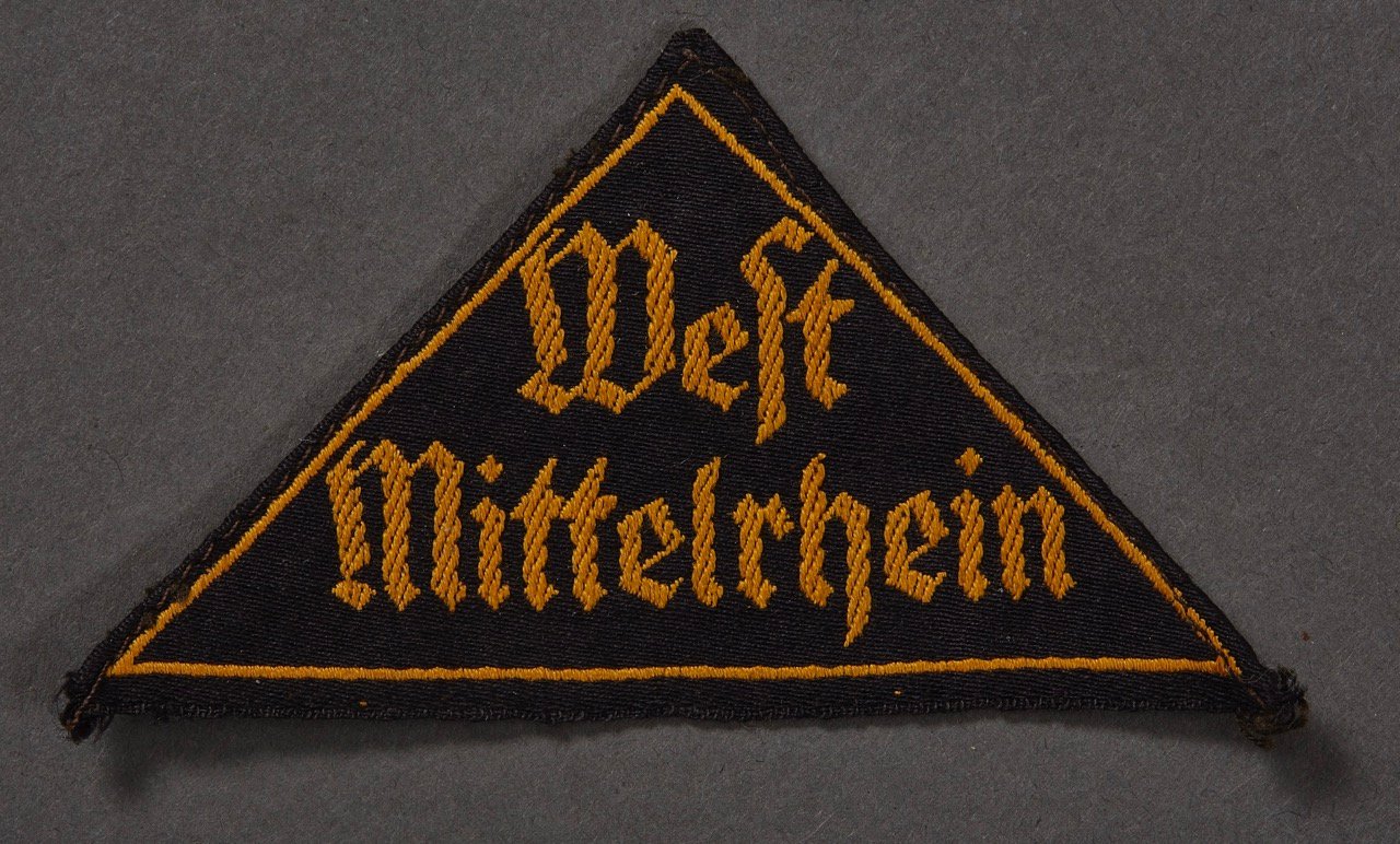 HJ West Mittelrhein District Sleeve Triangle #16051 