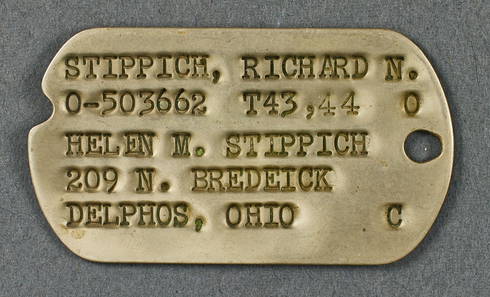 US WWII Dog Tags #21668 