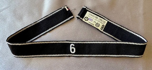 SS Officers Cuff Title for Berlin-Charlottenburg Foot Regiment #19057 