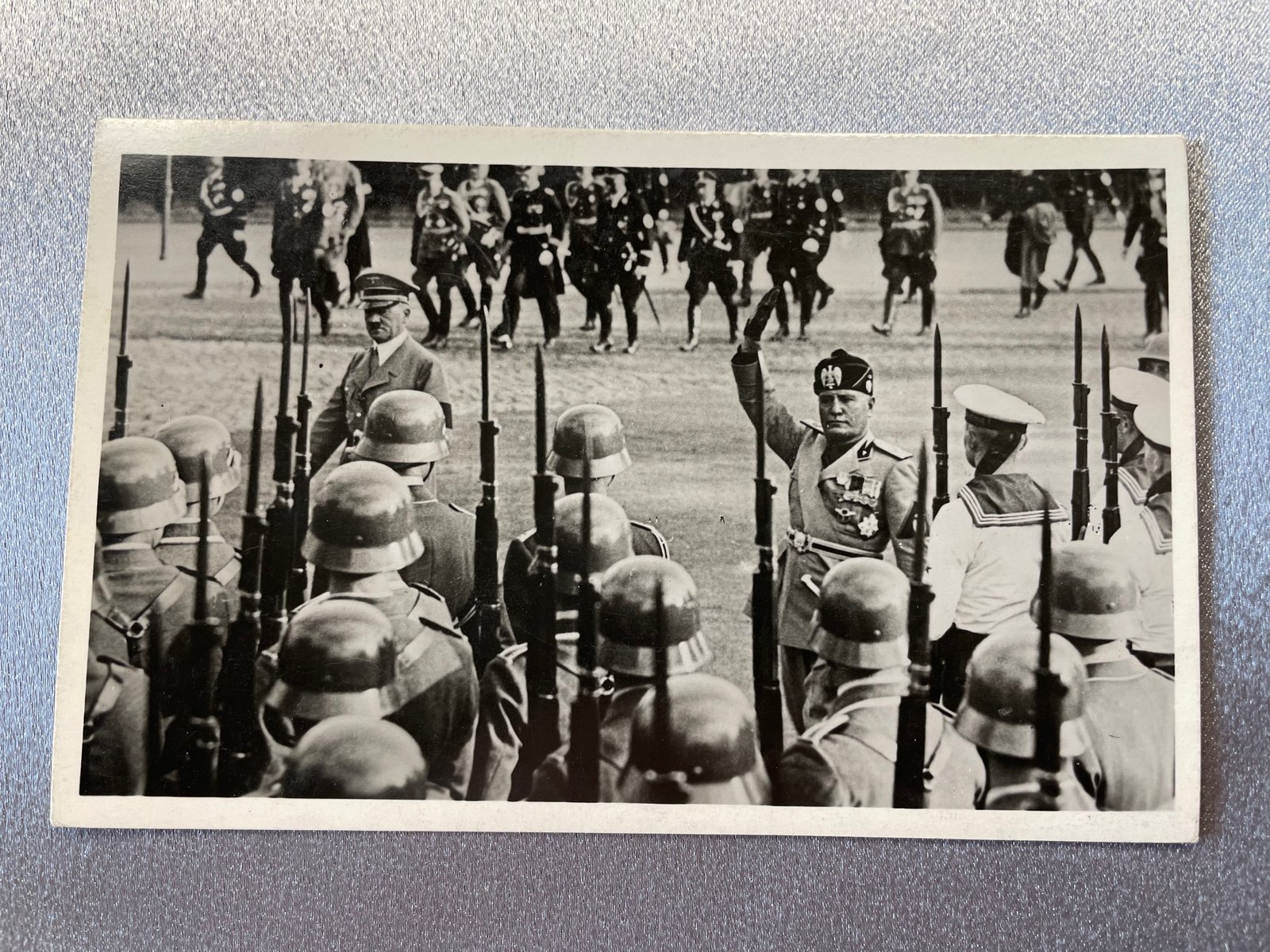 Hitler Mussolini Postcard #15086 