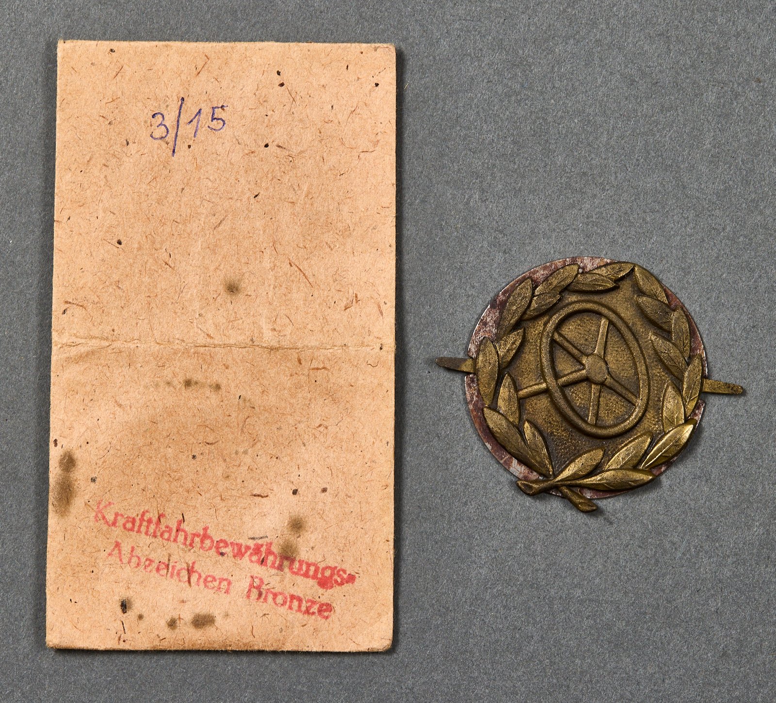 Motor Transport Qualification Badge in Bronze #22344 