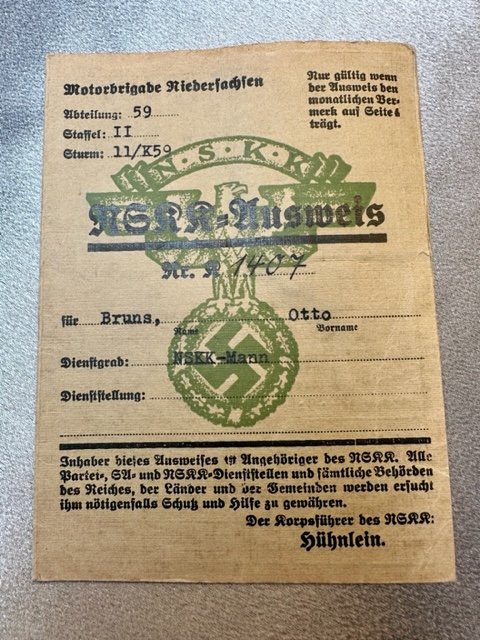 NSKK ID Booklet #16480 