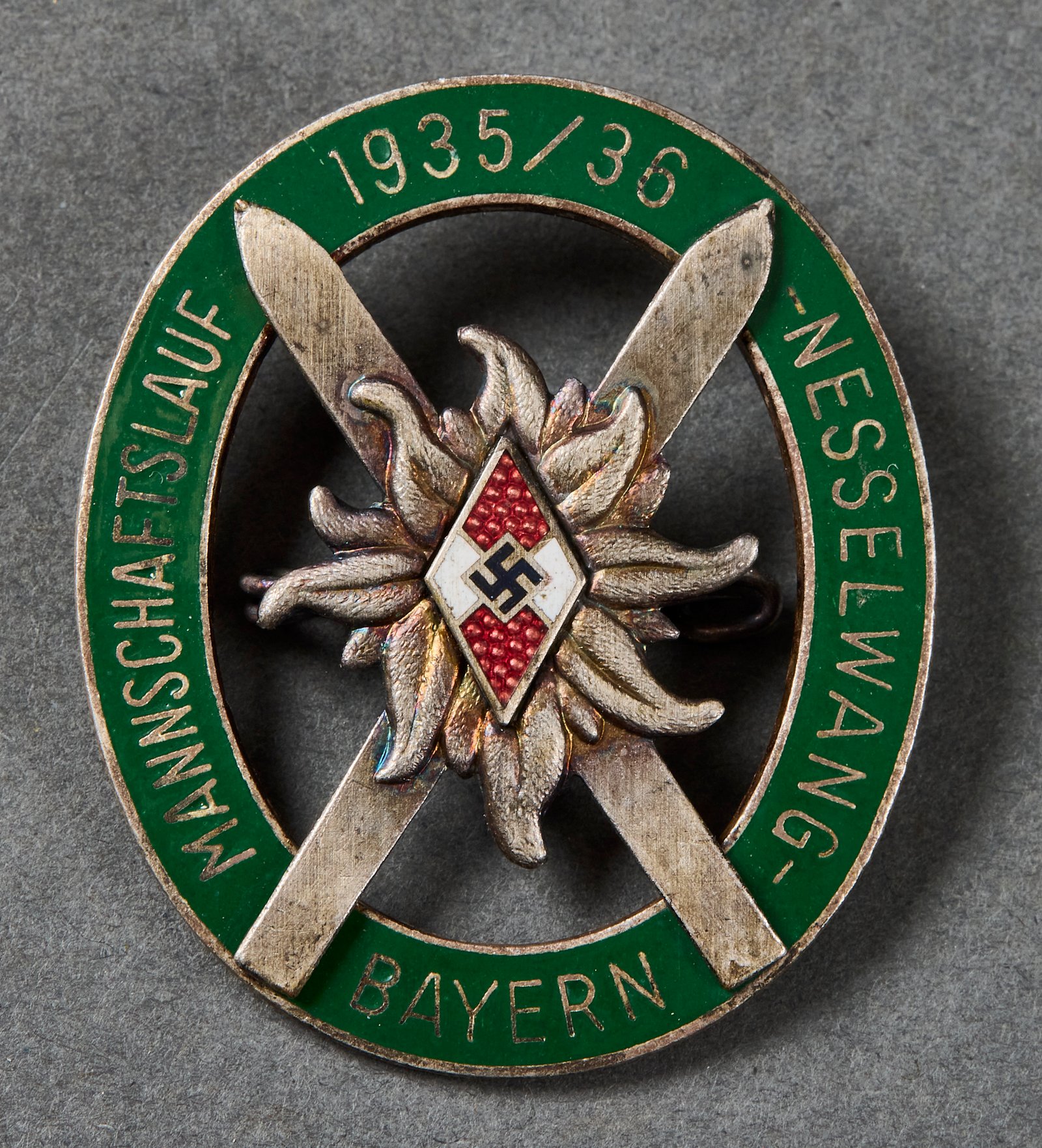 HJ Mannschaftslauf Nesselwang Bayern 1935/36 Badge #21728 
