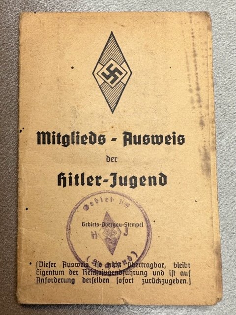 Mitgliedsausweis für das Deutsche Jungvolk in der Hitler-Jugend #16368 