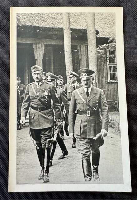 Hitler with Mannerheim Postcard #17815 