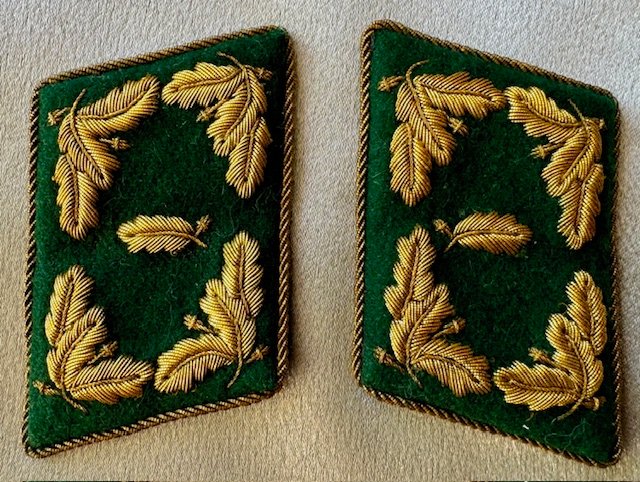 Reich Forestchutz Oberlandforestmeister Collar Tabs #18234 
