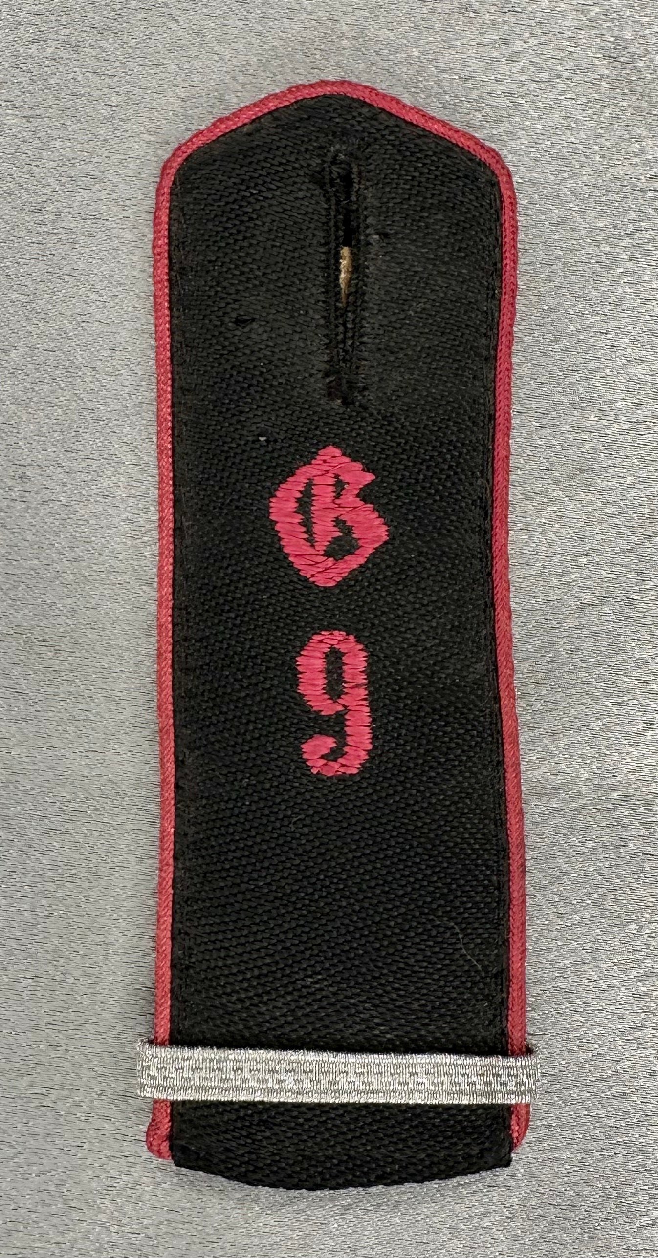 HJ Gebiet 9 Shoulder Board #17162 