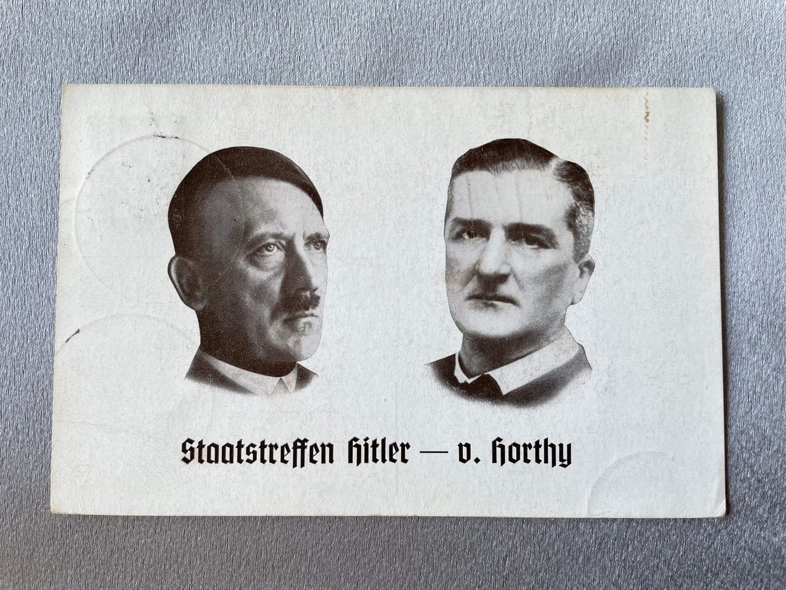 Hitler Horthy Postcard #14851 