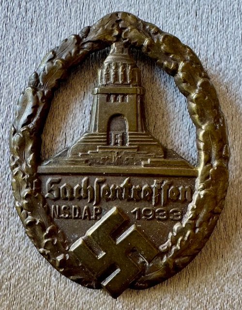 Sachsentreffen NSDAP 1933 Tinnie #19295 