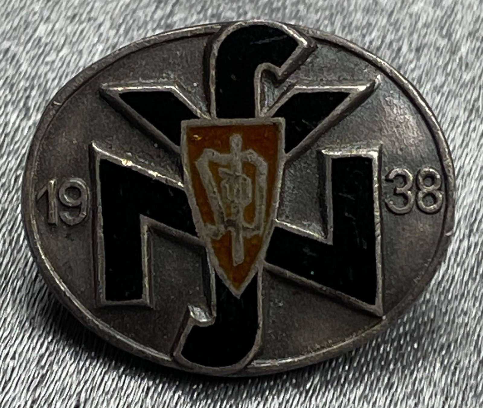 SdP (Sudetenland) National Socialist People\'s Welfare (NSV) Leader\'s Badge 1938 #15508 