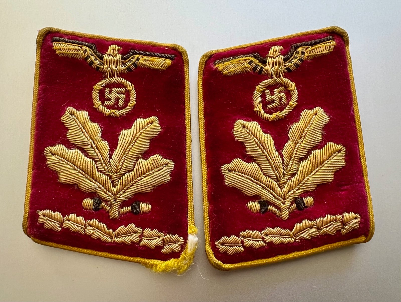 Reichsleitung Oberbefehlsleiter Collar Tabs #16305 