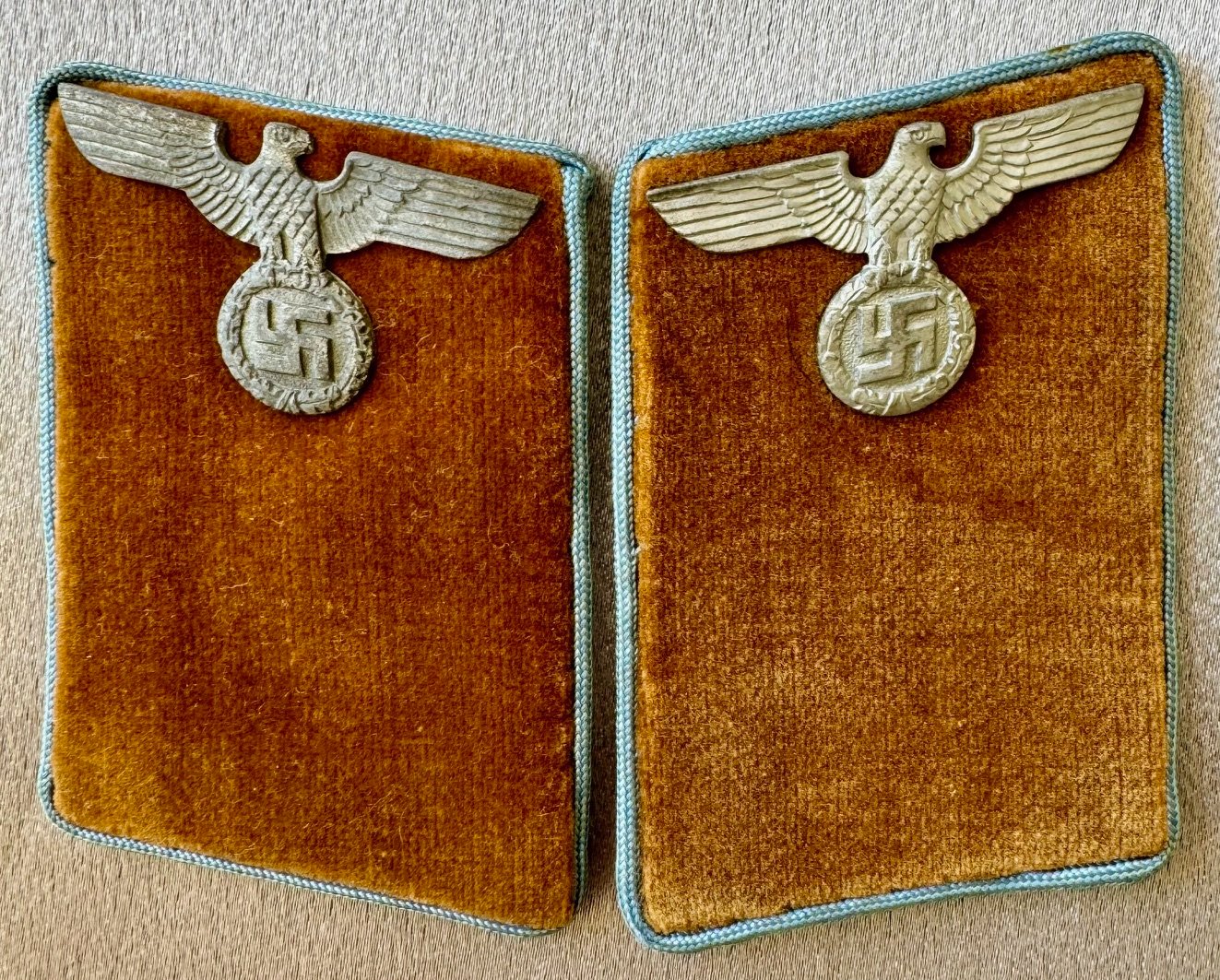 Ortsgruppe Politischer Leiter Anwarter PG Collar Tabs #17610 