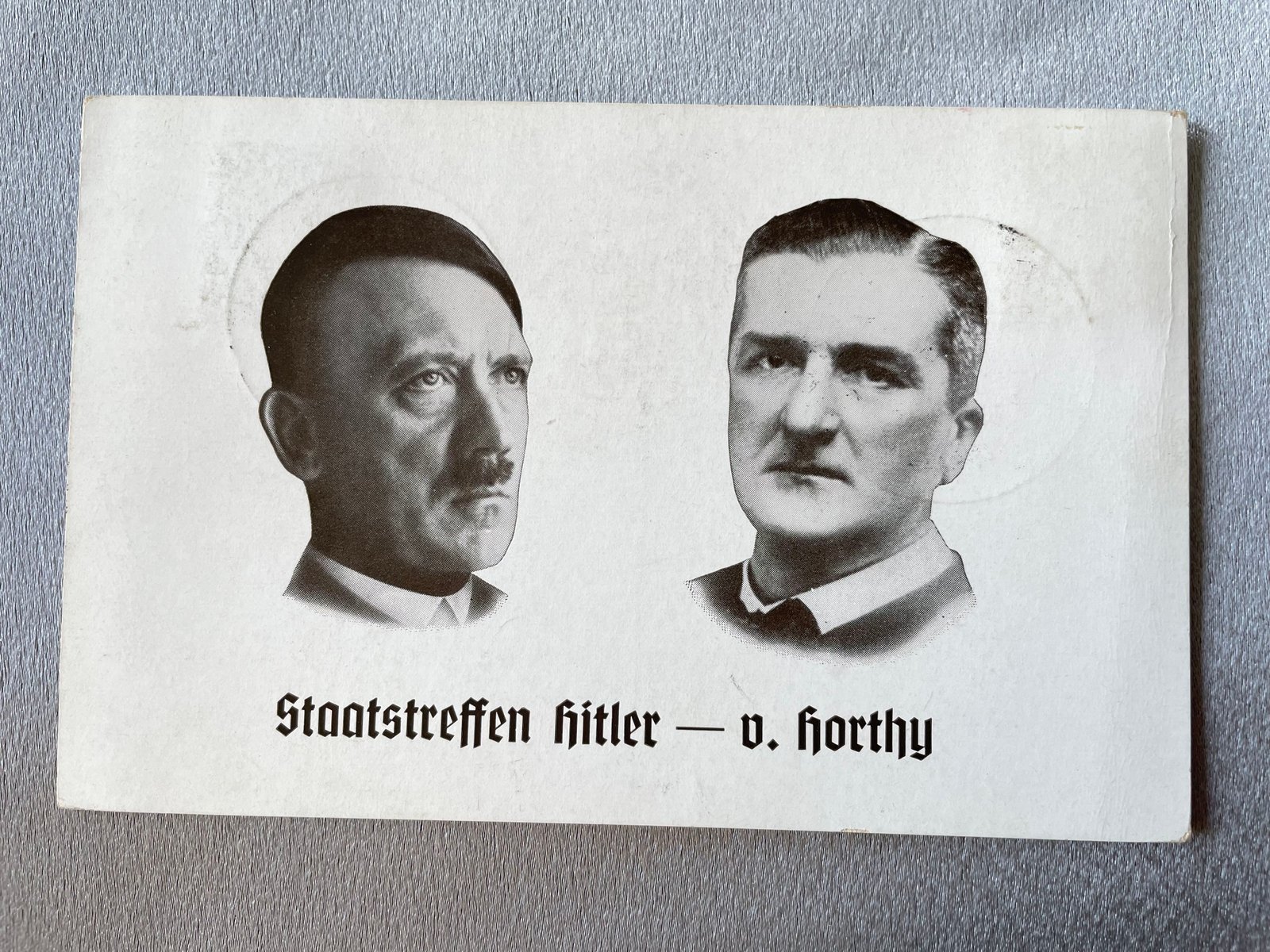 Hitler Horthy Postcard #14919 