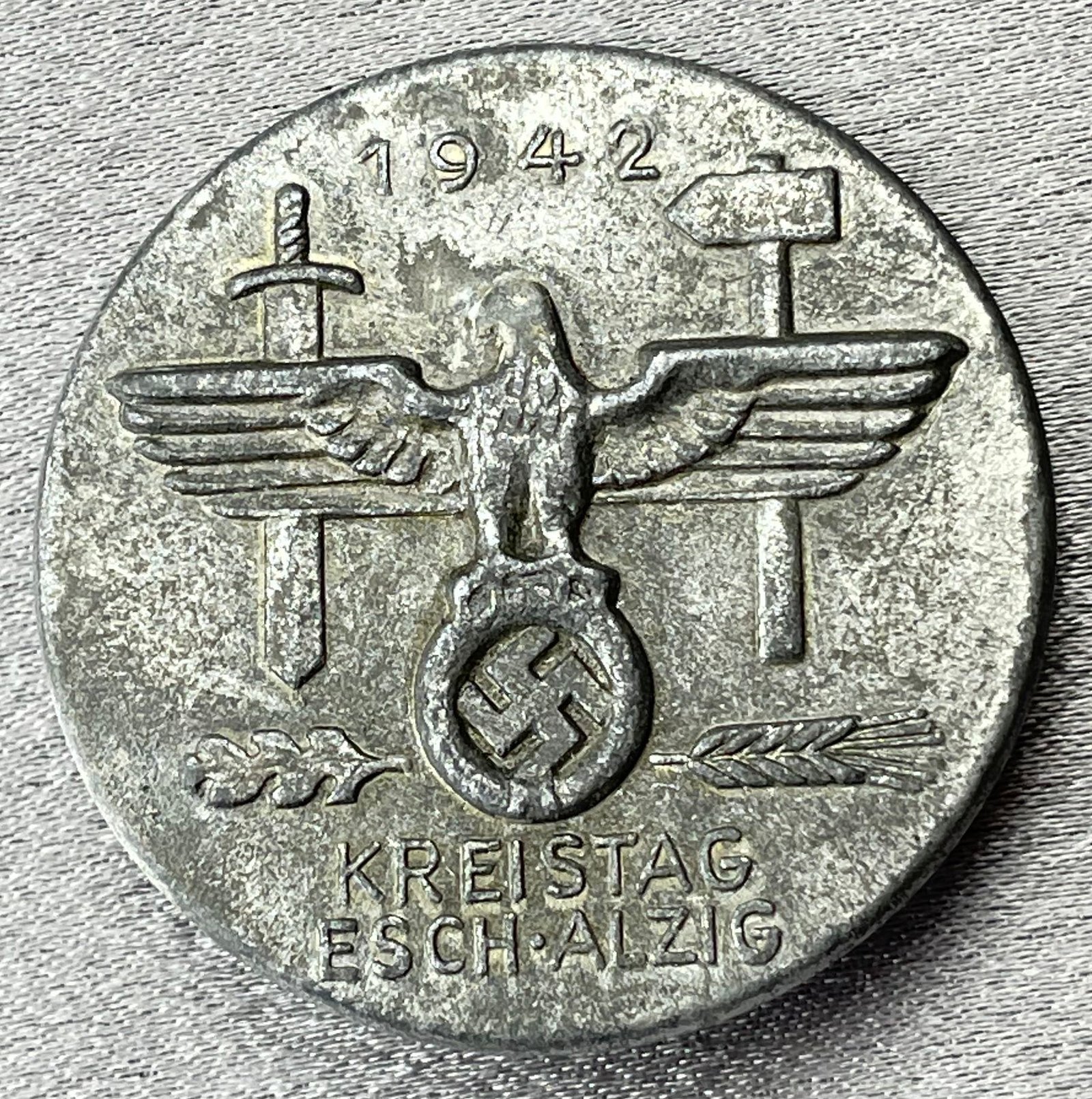 1942 Kreistag Esch-Alzig Tinnie #15680 