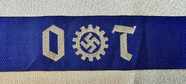 Org. Todt Protection Command Squad Leader Cuff Title #18180 