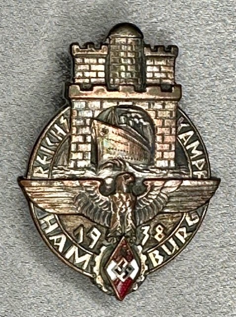 Hitler Youth Reichskampf Hamburg Badge #16329 