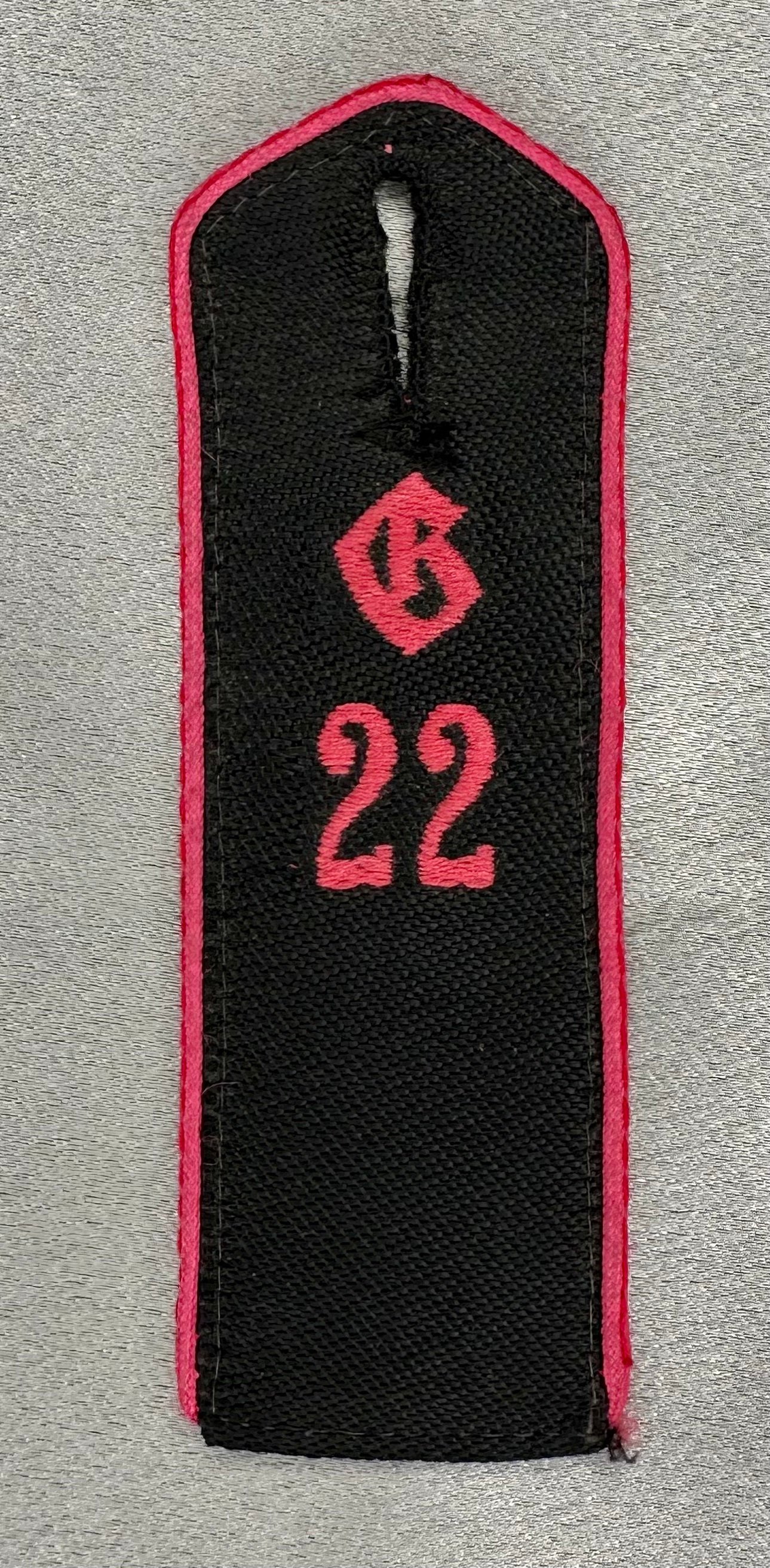 HJ Gebiet 22 Shoulder Board #17160 