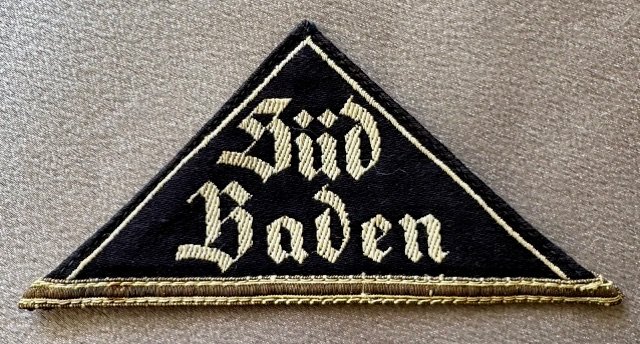 BDM Süd Baden District Sleeve Triangle #18807 
