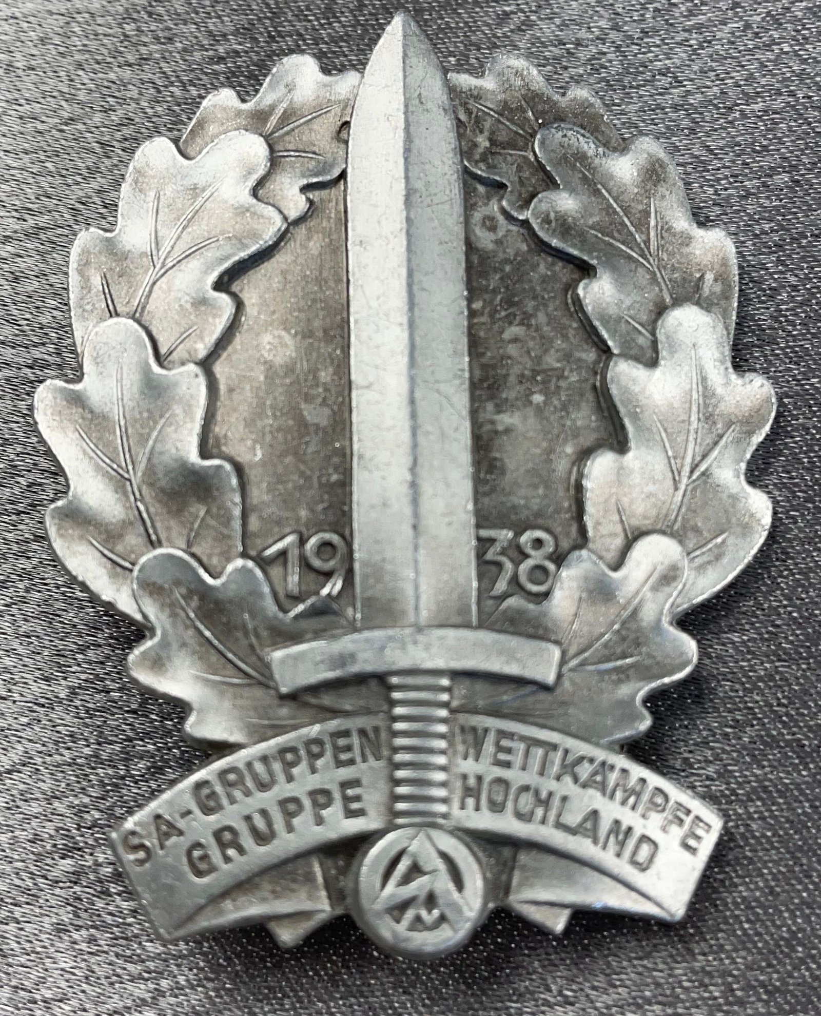 SA Gruppe Wettkämpfe Gruppe Hochland 1938 Tinnie #16268 