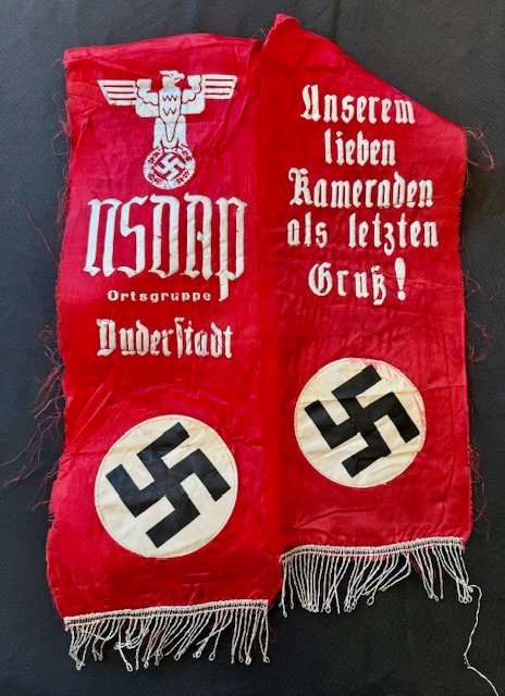 NSDAP Funeral Sash #17719 