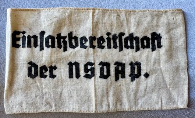 Einsatzbereitschaft der NSDAP Armband #19106 