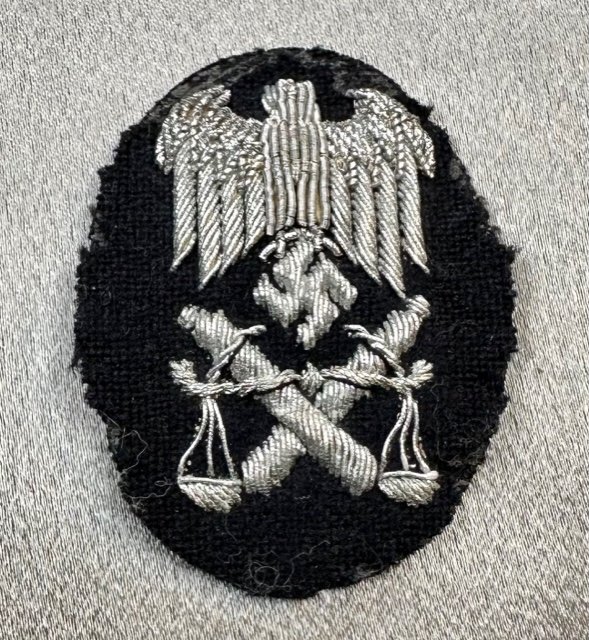 Kriegsmarine Medium Grade Legal Service Career Sleeve Insignia #16430 