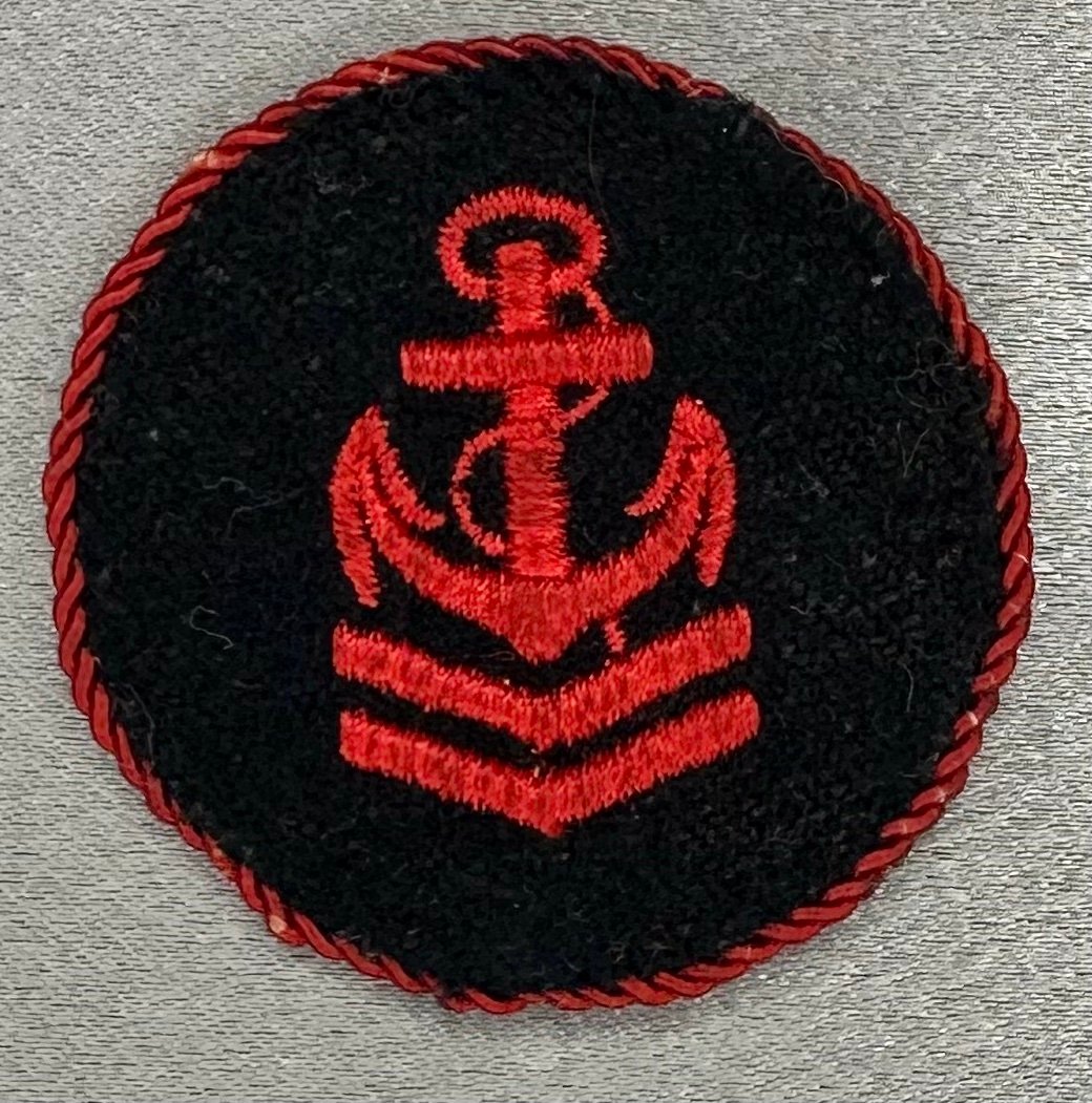 HJ Marine Sleeve Insignia, Exam B, Certificate K #17183 