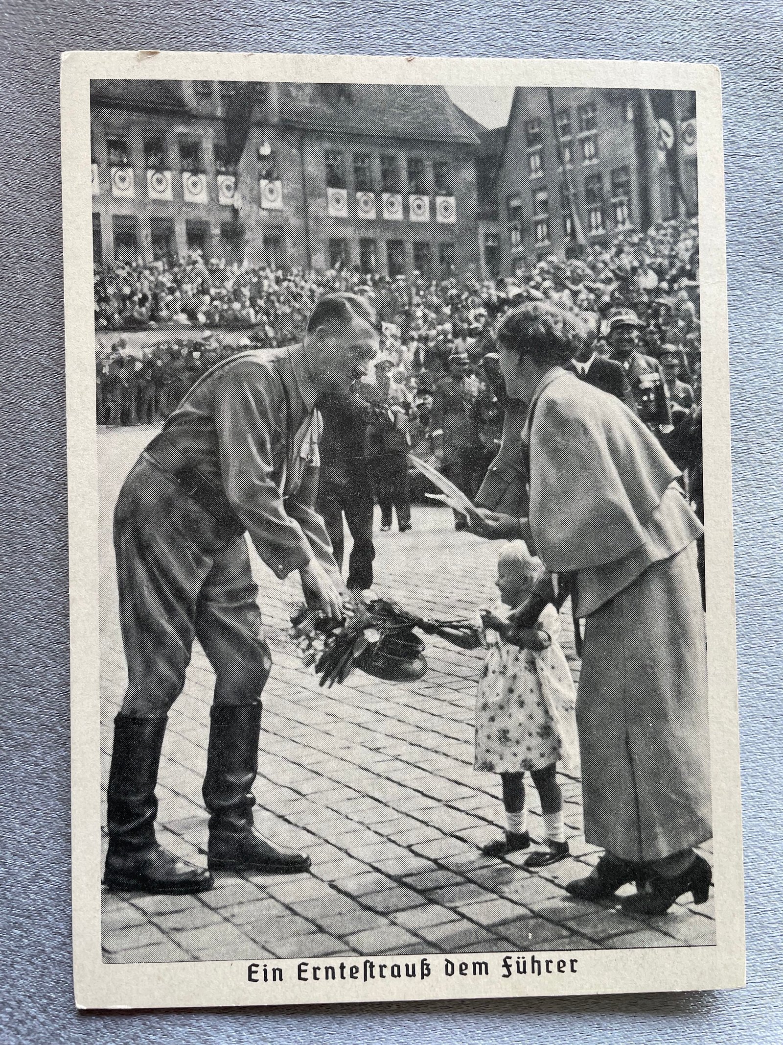 Ein Erntestrauss dem Führer Postcard #14861 