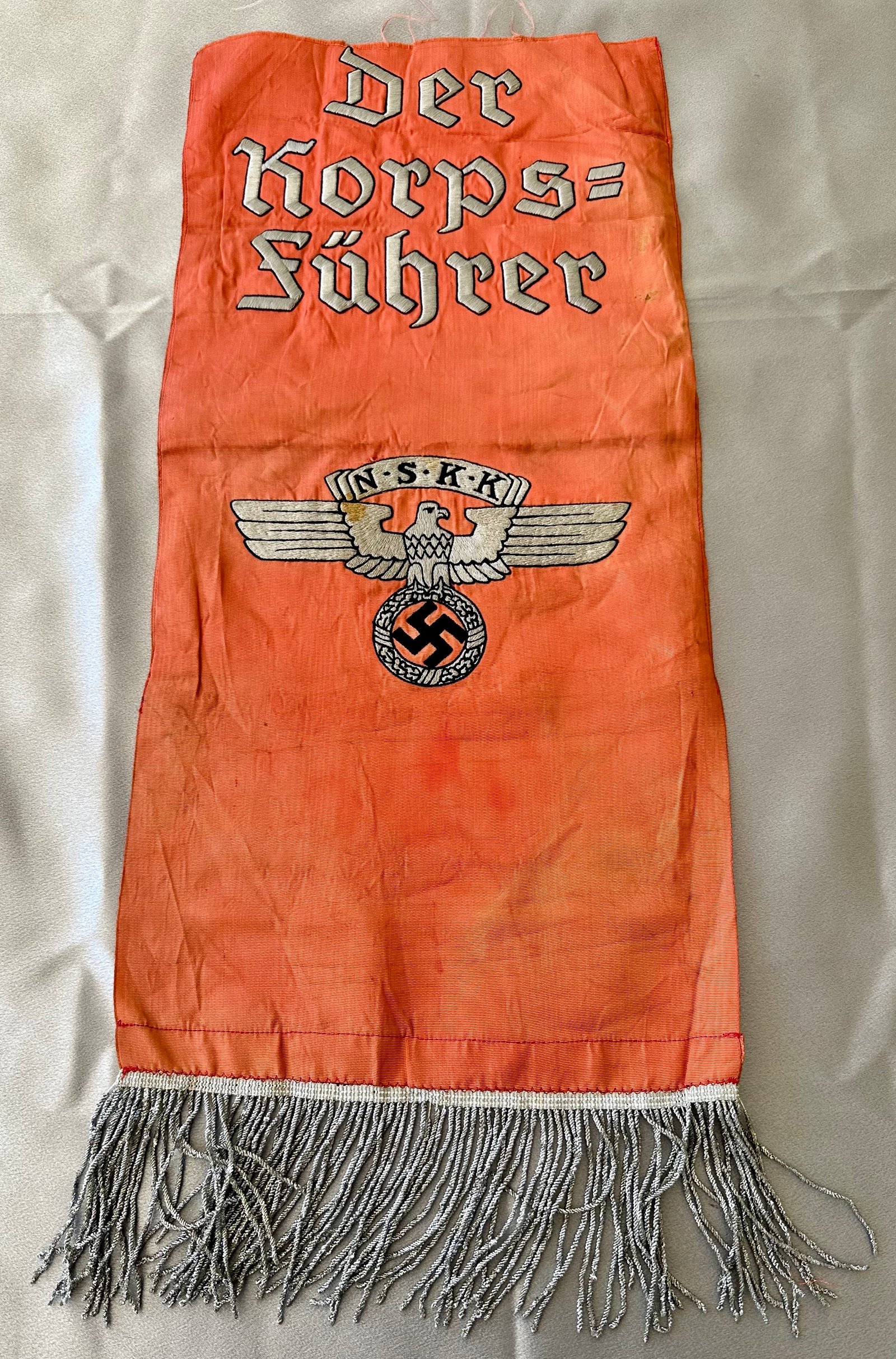 NSKK Korpsführer Funeral Sash #17270 