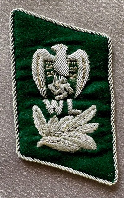 Werkluftschutz Collar Tab for Oberabteilungsführer #18868 