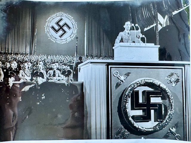 Dr. Joseph Goebbels speaking at the Reichsparteitag in 1936 #18918 